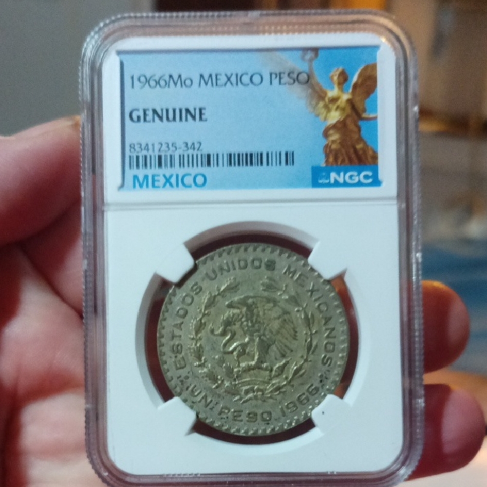 1966 Mexico Peso Coin